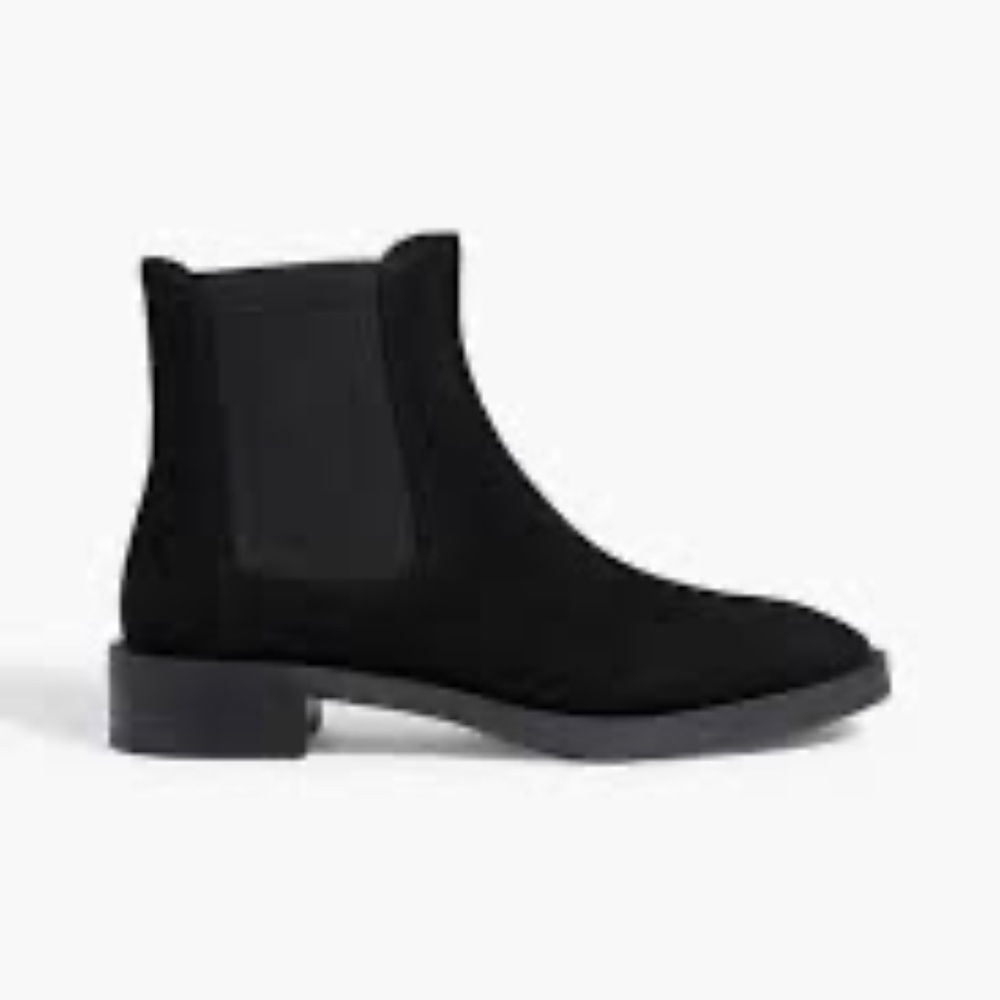 Stuart Weitzman Sondra black suede Chelsea boots size 7